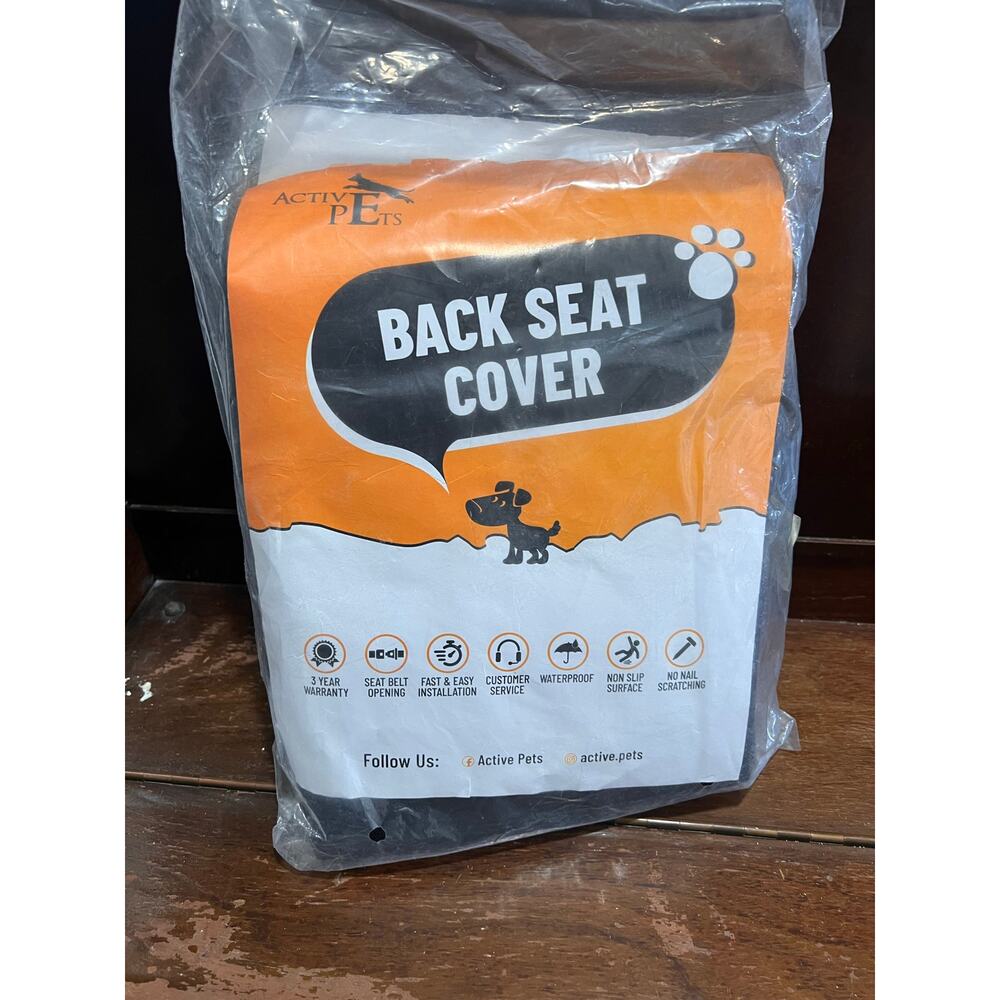 Active Pets Dog Car Seat Cover Back Seat Protector for SUVs Trucks & Cars New